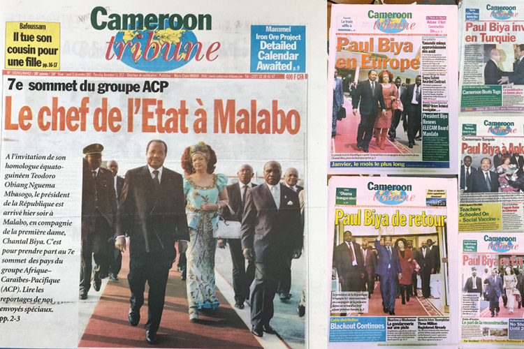 Paul Biya, Cameroon’s Roaming President